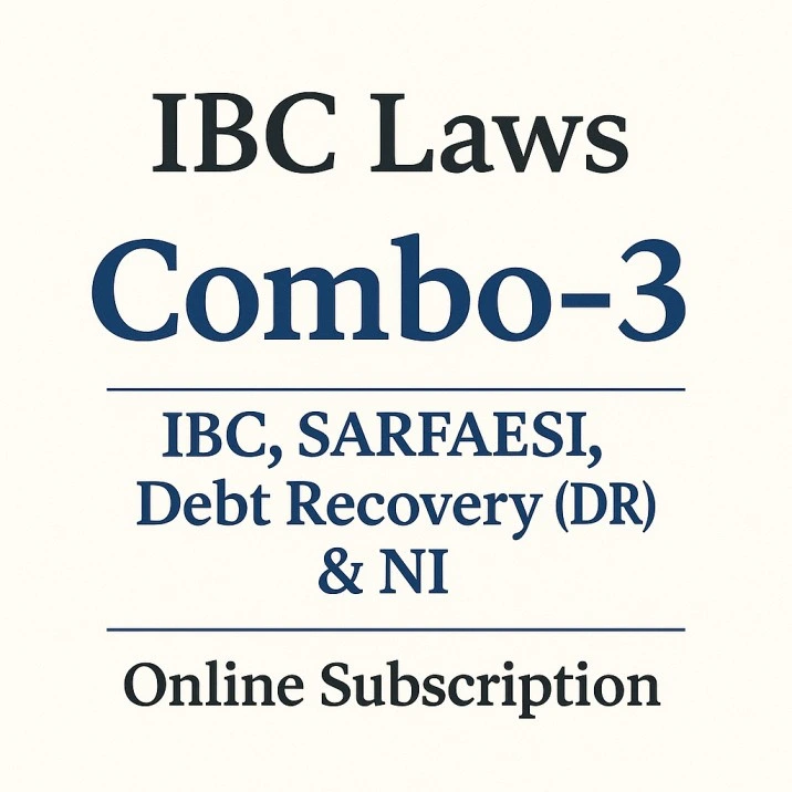 Online Subscription: Combo-3 Combo of IBC, SARFAESI, Debt Recovery - Main Image