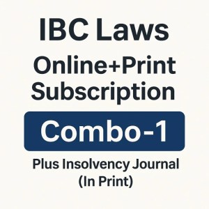 Combo-1 + Insolvency Journal : Full Combo of all Modules Plus Insolvency Journal (in print)