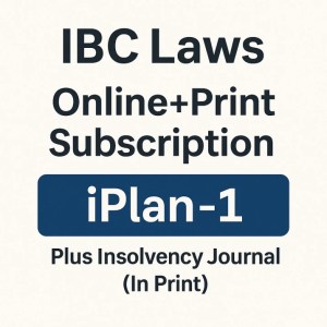 iPlan-1 + Insolvency Journal: Insolvency cum Companies Act, 2013 Module Plus Insolvency Journal (in print)